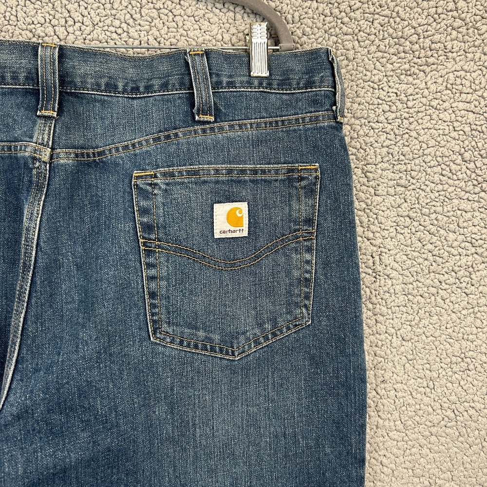 Carhartt Men's Blue Jeans 40x34 Relaxed Fit Stretch Denim Workwear‎ - Picture 5 of 9